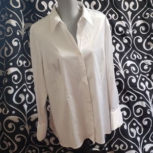 White Sateen Button Down